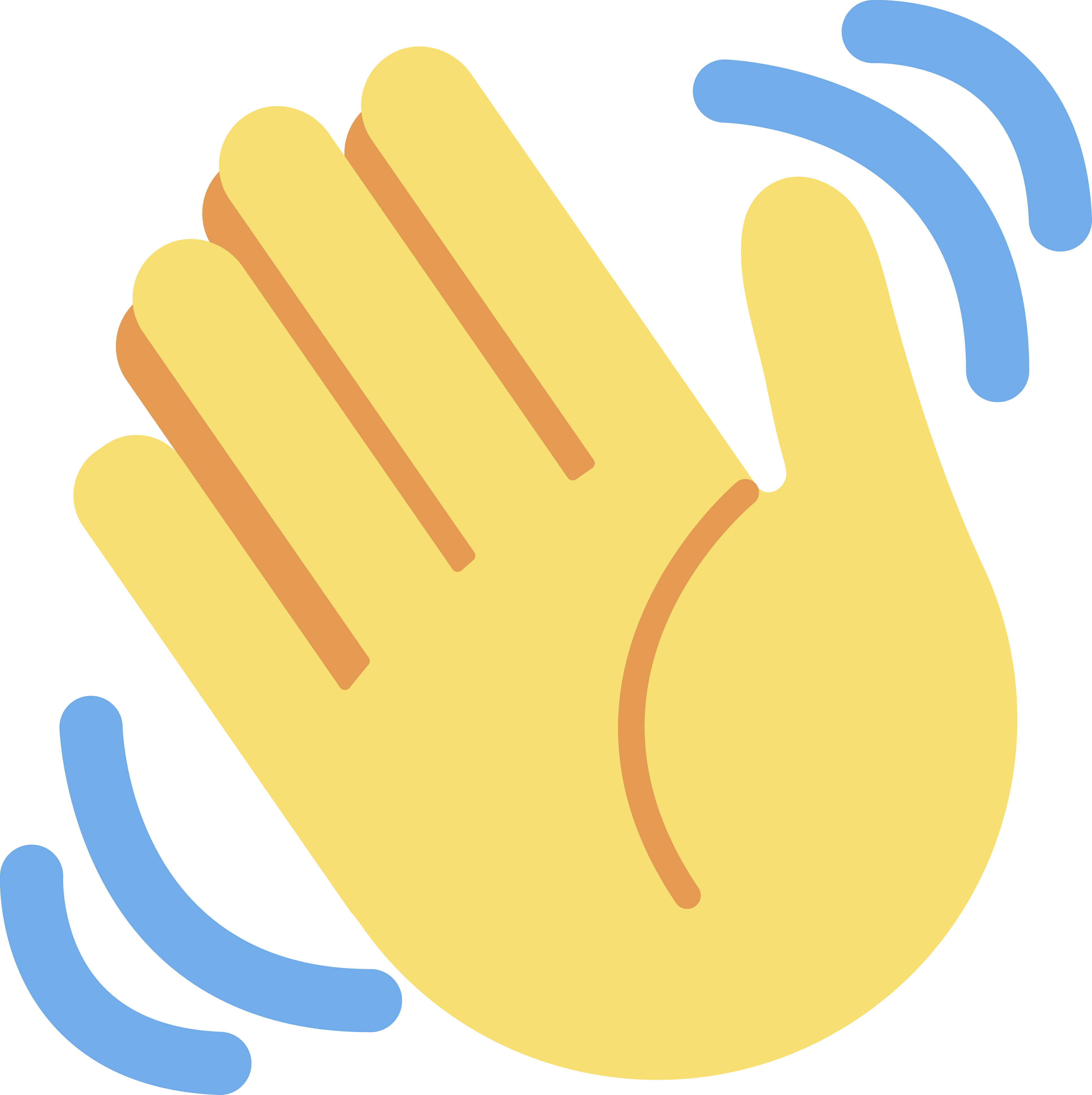 waving hand icon